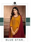 Kalarang Blue Star Vol-2 Cotton Silk With Embroidery And Sarvoski Diamond Work Chinon With Border  Pakistani Salwar Suit